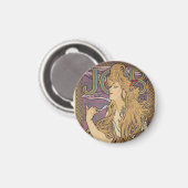 Job (1896) by Alphonseミュシャ マグネット (正面/裏面)