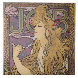 Job (1896) by Alphonse Mucha  タイル