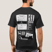 Job Application Brutalism T-Shirt Tシャツ (裏面)