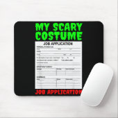 Job Application Funny Y Halloween Costume Trick Or マウスパッド (マウス)