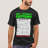 Job Application Funny Y Halloween Costume Trick Or Tシャツ (正面)