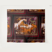 JOB byアルフォンスミュシャヴィンテージアールヌーボーアートワーク タペストリー (正面(横))