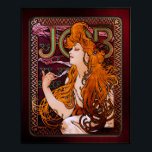 JOB by Alphonse Mucha Vintage Art Nouveau Artwork ポスター<br><div class="desc">JOB c1896 by Czech Painter Alphonse Mucha Is An Art Nouveau Portrait Painting Of Enchanting Beauty</div>