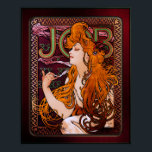 JOB by Alphonse Mucha Vintage Art Nouveau Artwork ポスター<br><div class="desc">JOB c1896 by Czech Painter Alphonse Mucha Is An Art Nouveau Portrait Painting Of Enchanting Beauty</div>