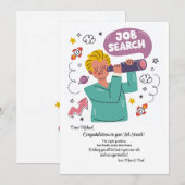 Job Search 招待状 (正面/裏面)