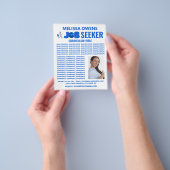 Job Seekersロゴ、Curriculum Vitae Flyer チラシ (手)