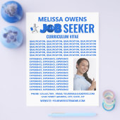 Job Seekersロゴ、Curriculum Vitae Flyer チラシ (シングル)