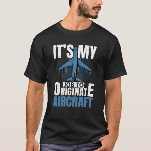 Job To Originate Aircraft Aerospace Engineer Graph Tシャツ (正面)