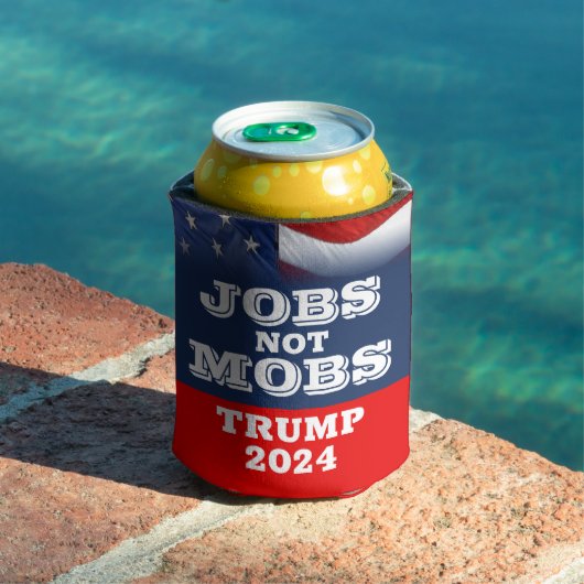 Jobs Not Mobs Trump 2024 缶クーラー (インサイチュ プール)