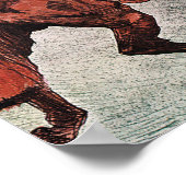 Jockey and Race Horse, Lautrec ポスター (角)