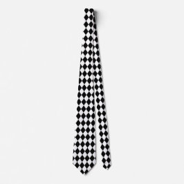 Jockey Silks Diamond Black and White Neck Tie ネクタイ
