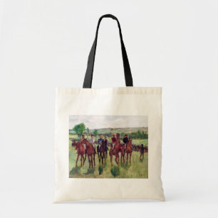 Jockeys and Race Horses, Edgar Degas トートバッグ