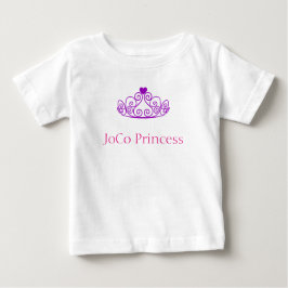 JoCoプリンセスとパープルティアラ ベビーTシャツ