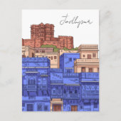 Jodhpur India Illustration ポストカード (正面)