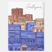Jodhpur India Illustration マグネット (正面)