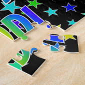 「JODI」名、おもしろい「ハッピーバースデー」 ジグソーパズル (側面)