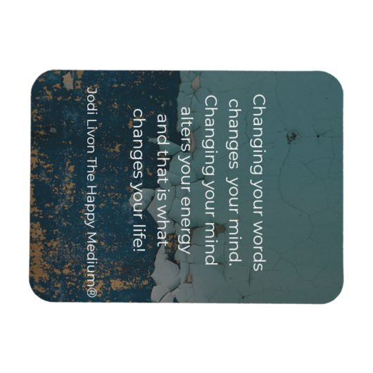 Jodi Livonの主張 – あなたの言葉を変える マグネット (横)