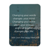 Jodi Livonの主張 – あなたの言葉を変える マグネット (縦)