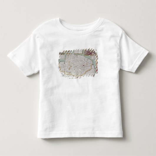 Jodocus Hondiusが刻むノーフォーク トドラーTシャツ (正面)