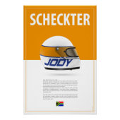 Jody Scheckter Helmet ポスター (正面)