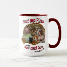 JoeとJanのビールとピザ – マグカップ