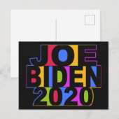 JOEカラフルバイデン氏2020はがき ポストカード (正面/裏面)