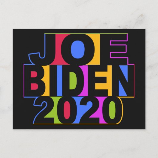 JOEカラフルバイデン氏2020はがき ポストカード (正面)