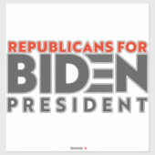 Joeバイデン氏の共和党 シール (シート)