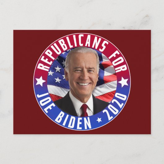 Joeバイデン氏の共和党Photo 2020 ポストカード (正面)