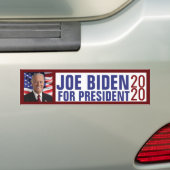 Joeバイデン氏社長2020米国写真 バンパーステッカー (車上)
