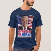 Joeバイデン氏米大統領向け共和党2020年写真 Tシャツ (正面)
