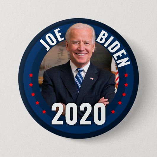 Joeバイデン氏2020社長 缶バッジ (正面)
