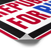 Joeバイデン氏2020米大統領写真の共和党員 ポスター (角)