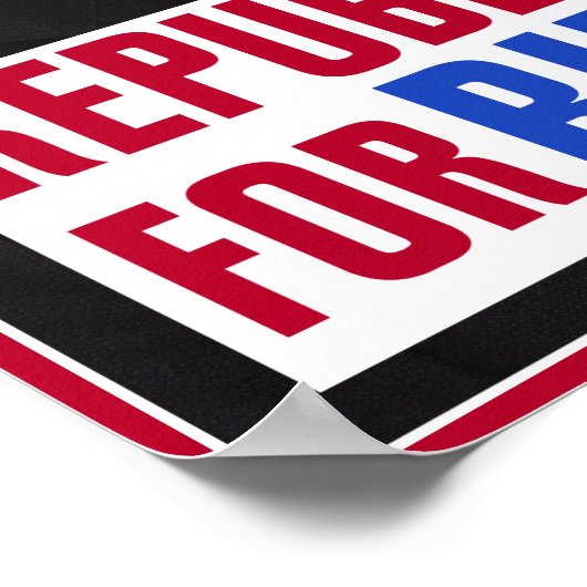 Joeバイデン氏2020米大統領写真の共和党員 ポスター (角)