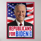 Joeバイデン氏2020米大統領写真の共和党員 ポスター (正面)