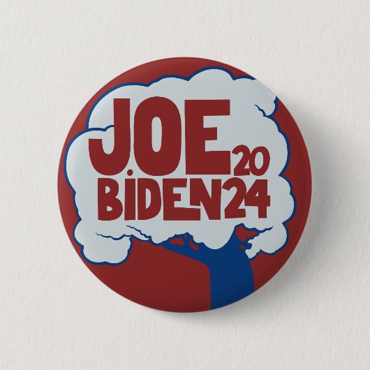 Joeバイデン氏2024年米国のJoe 2024に投票 缶バッジ (正面)