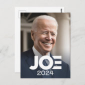 Joeバイデン氏2024 for President写真 ポストカード (正面/裏面)