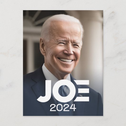 Joeバイデン氏2024 for President写真 ポストカード (正面)