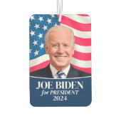 Joeバイデン氏2024 for President Photo and Flag Car カーエアーフレッシュナー (裏面)