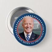 Joeバイデン氏2024 for President Photo White House 缶バッジ (正面&裏面)