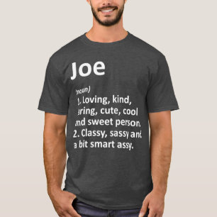 JOE定義名パーソナライズされたのおもしろい誕生日 Tシャツ