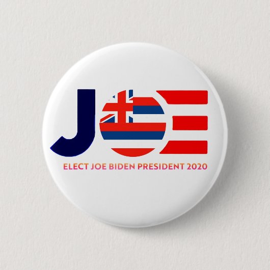 Joe 2020のハワイ 缶バッジ (正面)