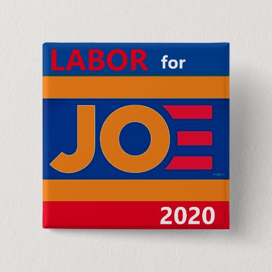 Joe 2020の作業 缶バッジ (正面)