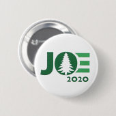 Joe 2020グリーンロゴ 缶バッジ (正面&裏面)