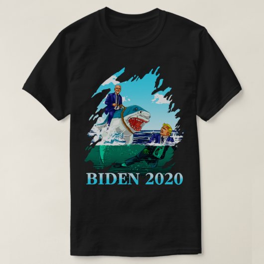 Joe 2020サメを恐れる tシャツ (デザイン正面)