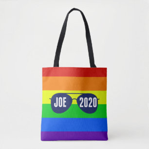 Joe 2020虹色のサングラス トートバッグ