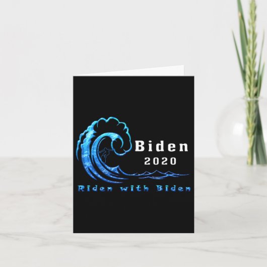 Joe 2020 Ridenとバイデン氏大統領選挙運動Liber カード (正面)