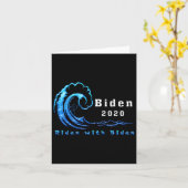 Joe 2020 Ridenとバイデン氏大統領選挙運動Liber カード (黄色い花)