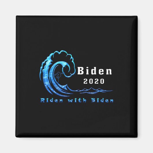 Joe 2020 Ridenとバイデン氏大統領選挙運動Liber マグネット (正面)