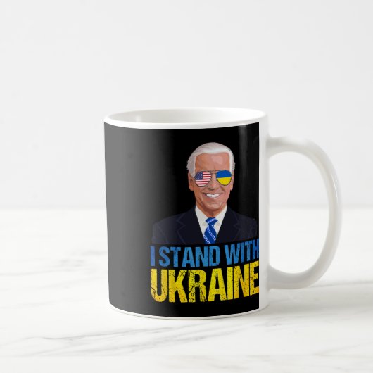 Joe Biden Stand With Ukraine - American Support Uk コーヒーマグカップ (右)